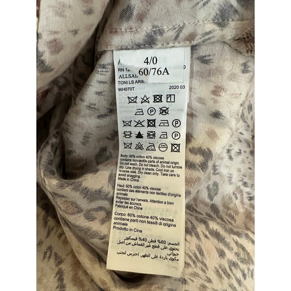 All Saints Toni Arietta animal print southwestern Shirt - Picture 10 of 11
